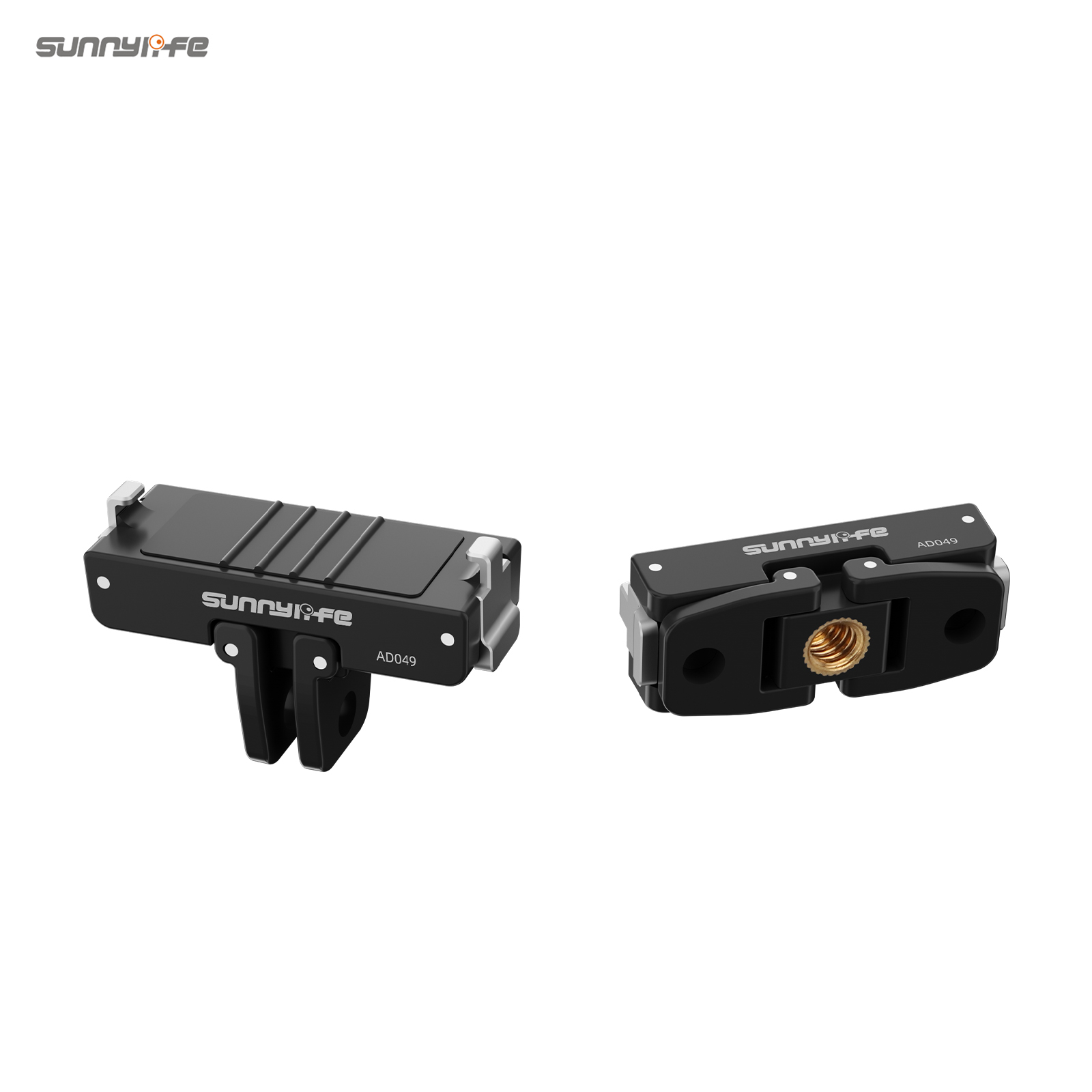 Sunnylife Magnetic Quick Release Adapter Mount Foldable Base Dual-Claws 1/4" Hole Accessories for Insta360 GO Ultra