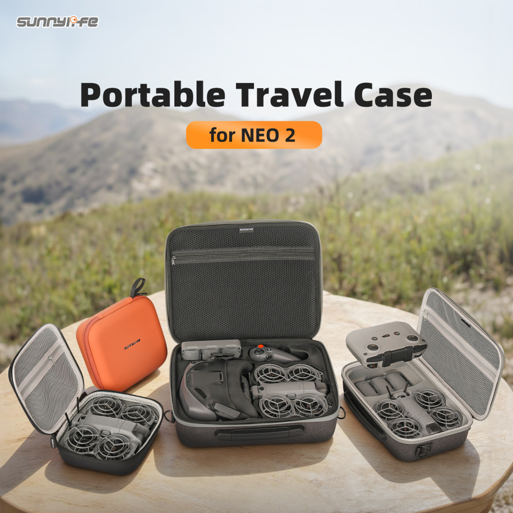 Sunnylife Portable Carrying Case NEO 2 Storage Bag Hard Travel Case Shoulder Bag Accessories for NEO 2 Motion Fly More Combo