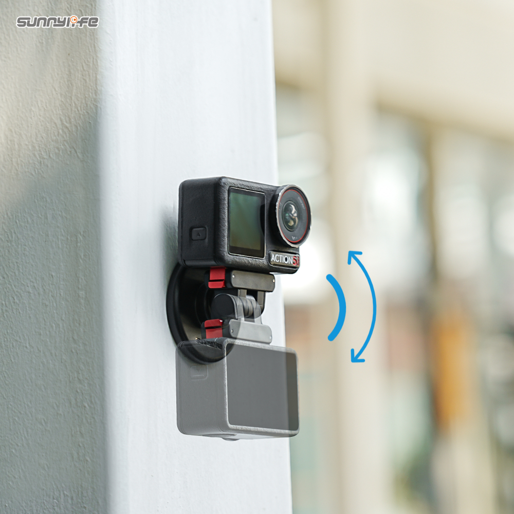 Sunnylife Quick-Release Magnetic Base Mount 1/4” 180° Tilt Adjustable Tabletop Base Bracket for OSMO 360/Action 5 Pro/4/3/2