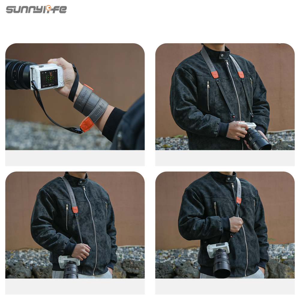 Sunnylife Universal Quick-Release Shoulder Strap Adjustable Shoulder Lanyard 3.2cm-Wide Safe Rope for DSLR Cameras
