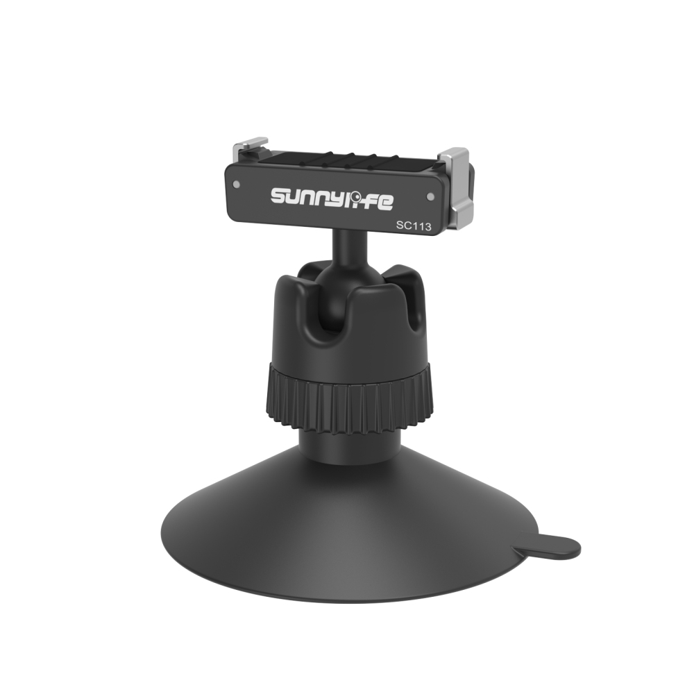 Sunnylife Dual-Direction Magnetic Quick-Release Ball-Joint Adapter Mount 360° Rotatable Adjustable Suction Cup Bracket for Osmo Nano/Action 6