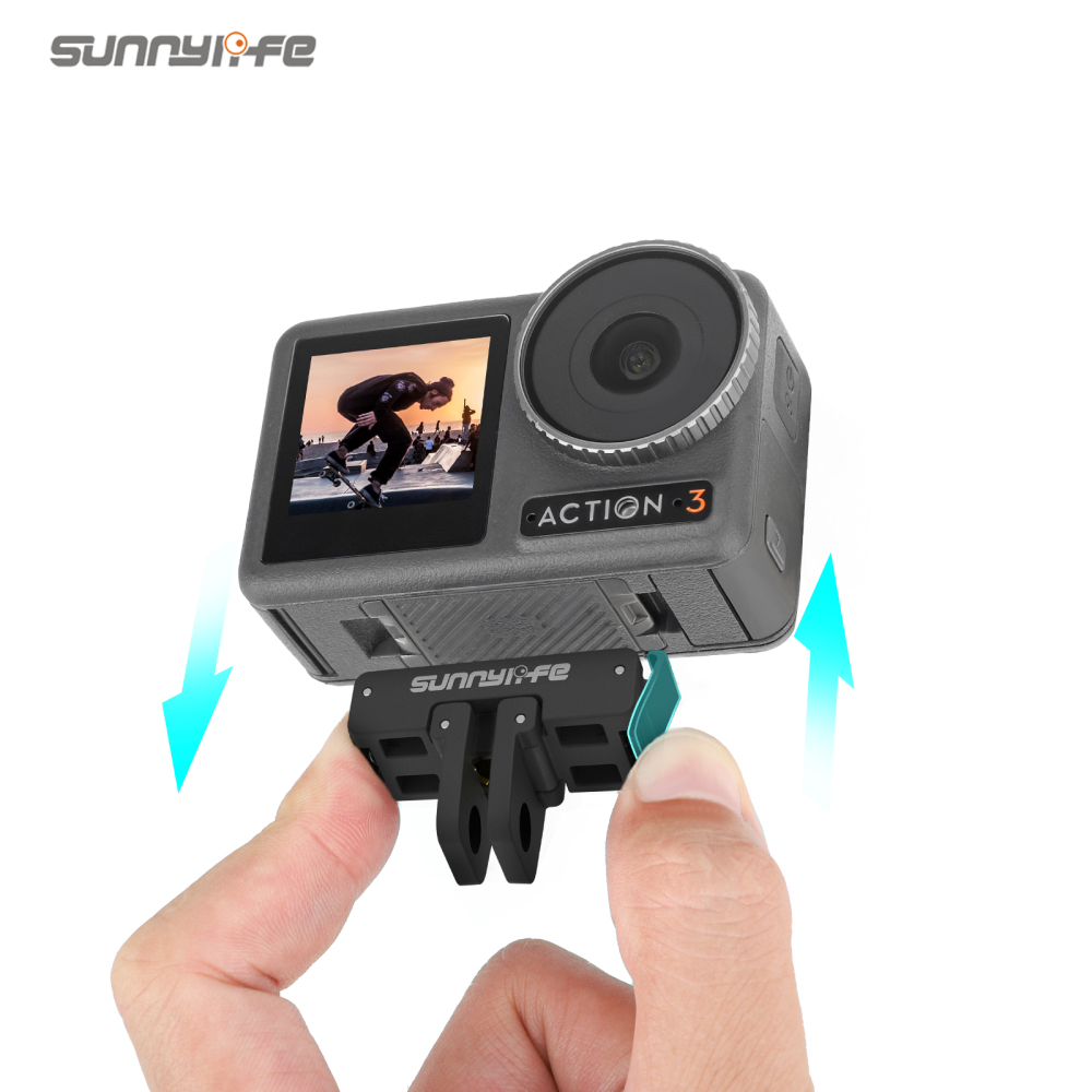 Sunnylife Foldable Magnetic Quick Release Mount Action Camera Selfie Stick Tripod Adapter Cam Stand for OSMO 360/ ACTION 5pro/4/3