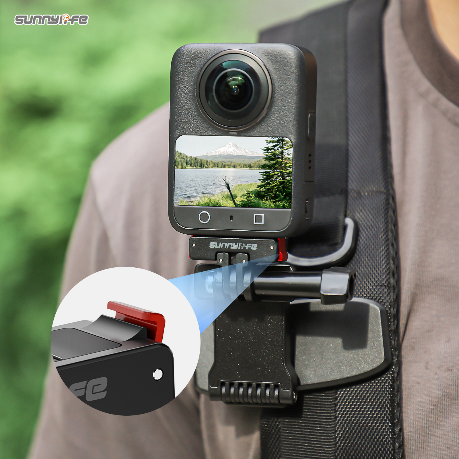 Sunnylife Foldable Magnetic Quick Release Mount Action Camera Selfie Stick Tripod Adapter Cam Stand for OSMO 360/ ACTION 5 PRO/4/3/2