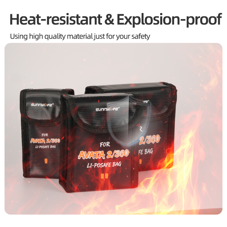 Sunnylife Battery Safe Bag Protective Li-Po Safe Bag Explosion-proof Accessories for AVATA 2/360