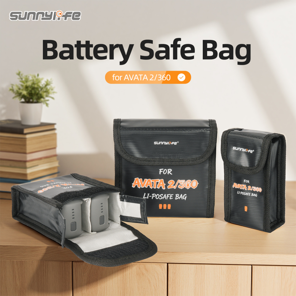 Sunnylife Battery Safe Bag Protective Li-Po Safe Bag Explosion-proof Accessories for AVATA 2/360