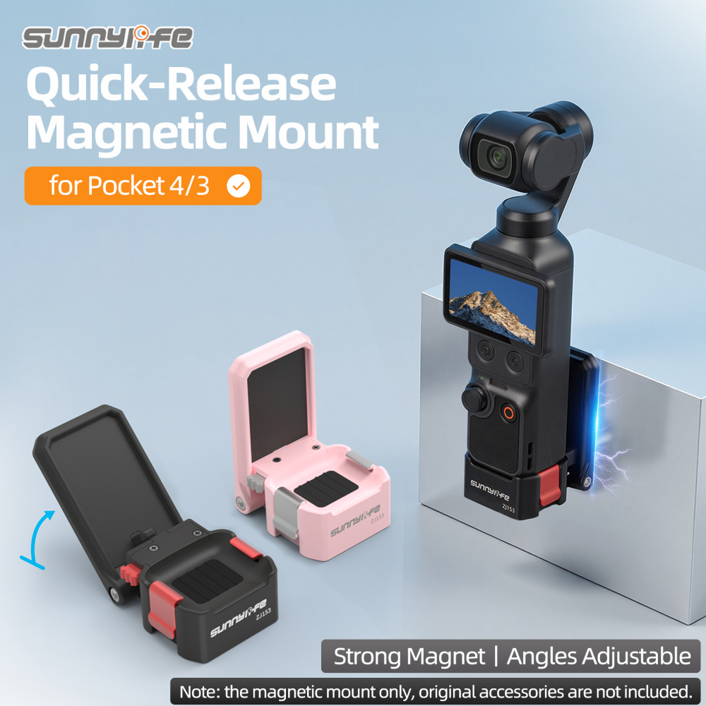 Sunnylife Quick-Release Magnetic Mount Tabletop Base Bracket Angles Adjustable Accessories for Osmo Pocket 4/3