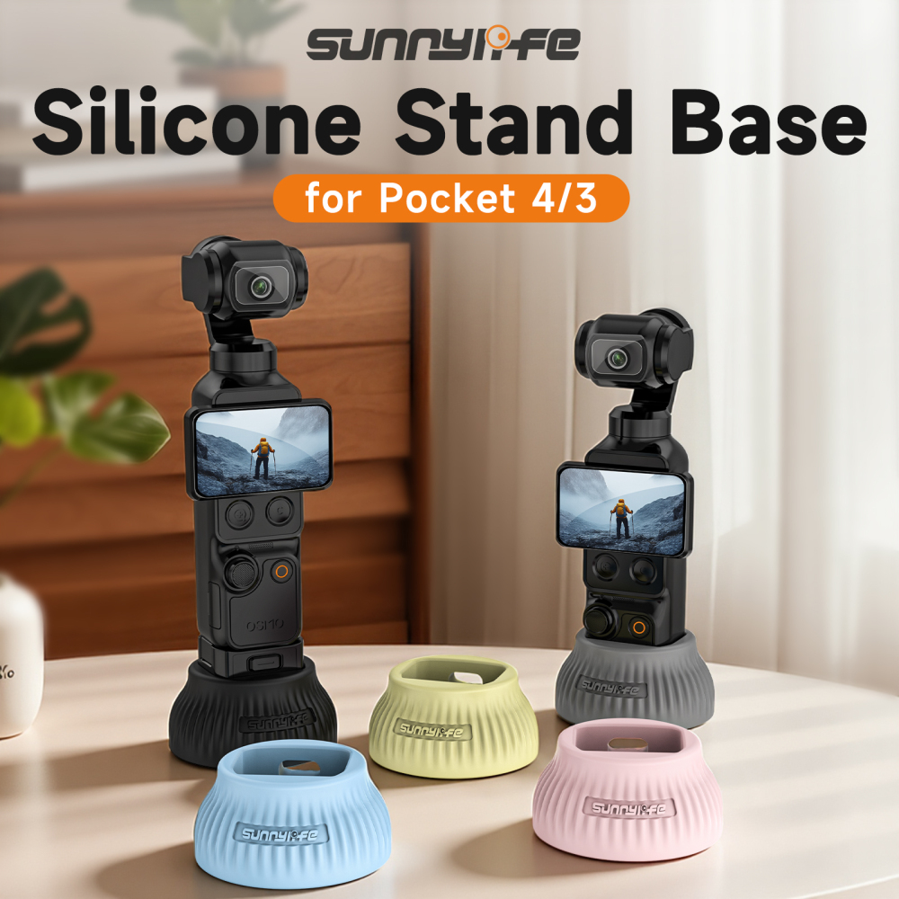 Sunnylife Silicone Stand Base Car Center Console Base Desktop Stabilizer Supporting Holder Accessories for Pocket 4/3