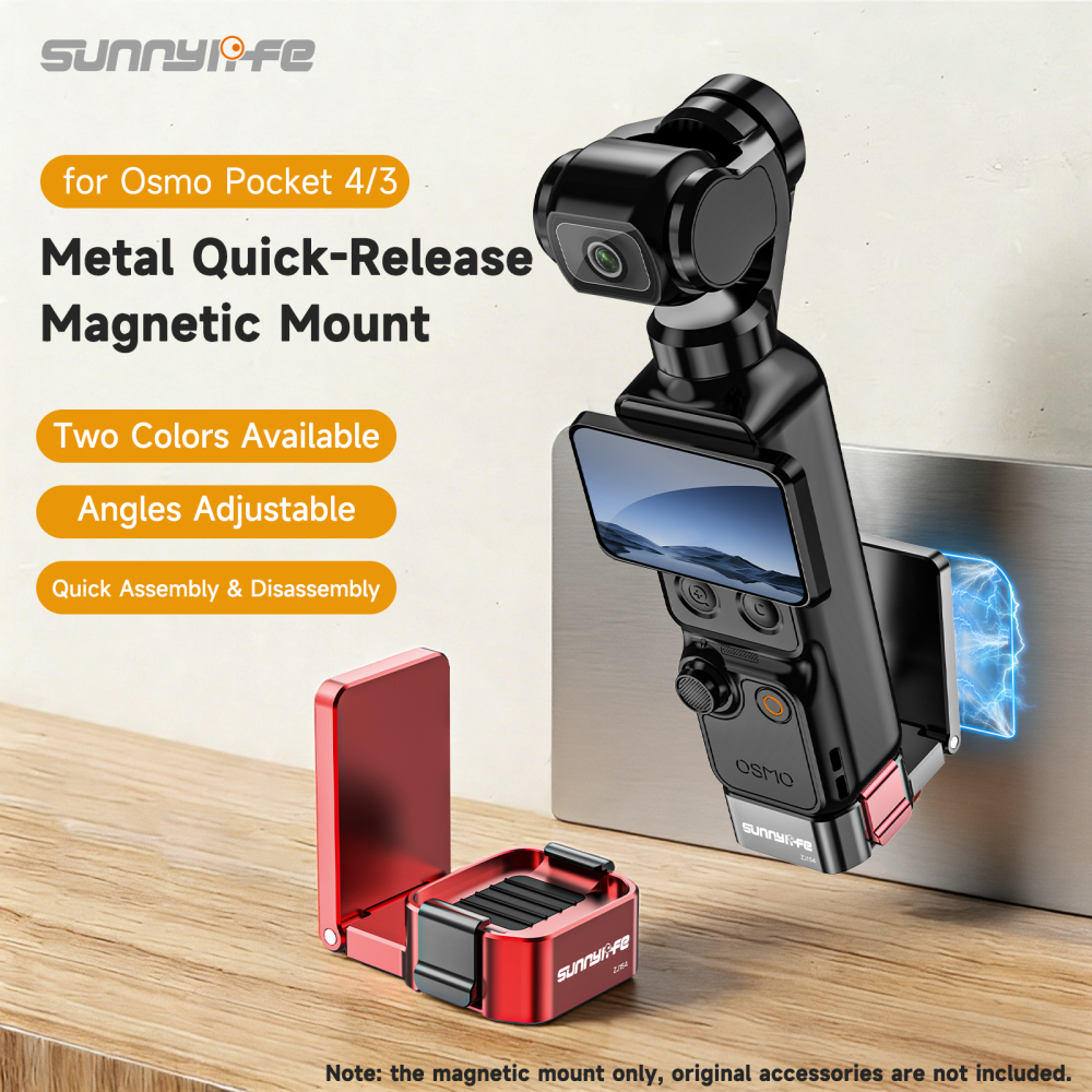Sunnylife Metal Quick-Release Magnetic Mount Tabletop Base Bracket Angles Adjustable Accessories for Osmo Pocket 4/3