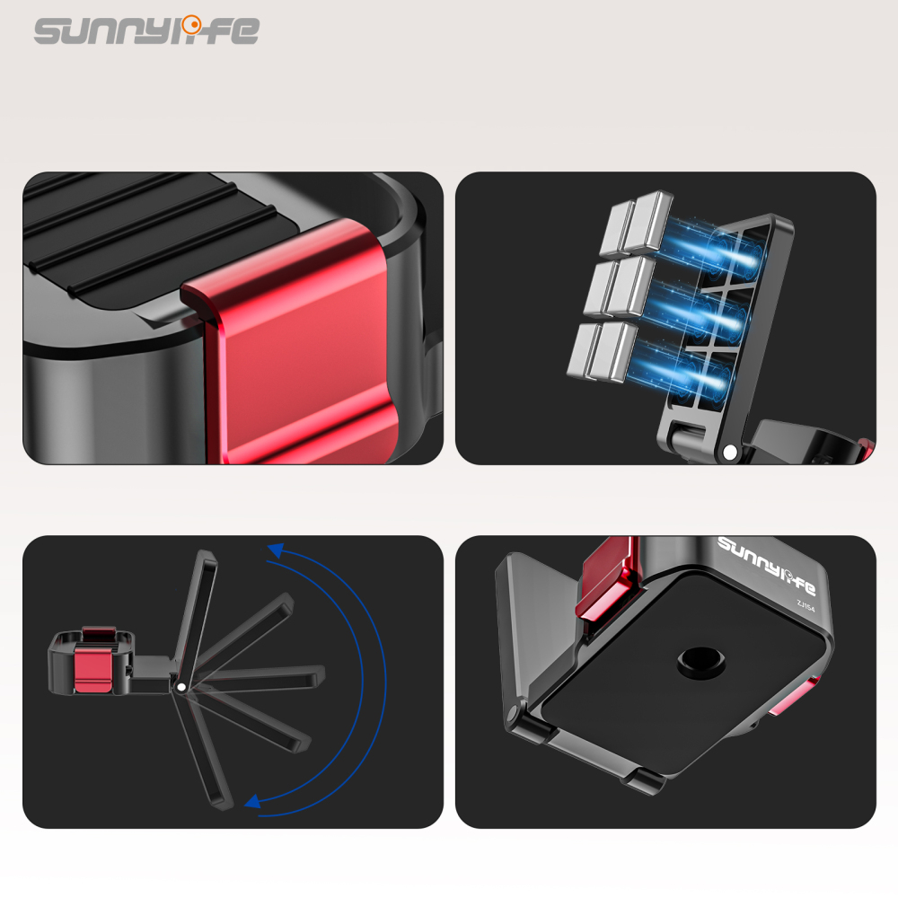 Sunnylife Metal Quick-Release Magnetic Mount Tabletop Base Bracket Angles Adjustable Accessories for Osmo Pocket 4/3