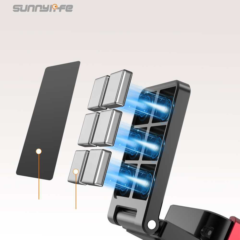 Sunnylife Metal Quick-Release Magnetic Mount Tabletop Base Bracket Angles Adjustable Accessories for Osmo Pocket 4/3