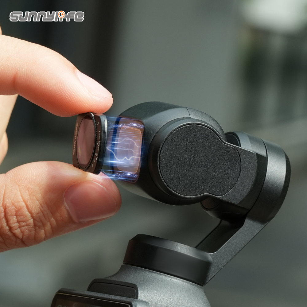 Sunnylife Magnetic  Metal Lens Filters 1/4 Black Mist/VND2-32 Filters Wide-Angle Macro Filters Accessories for OSMO POCKET 4/3