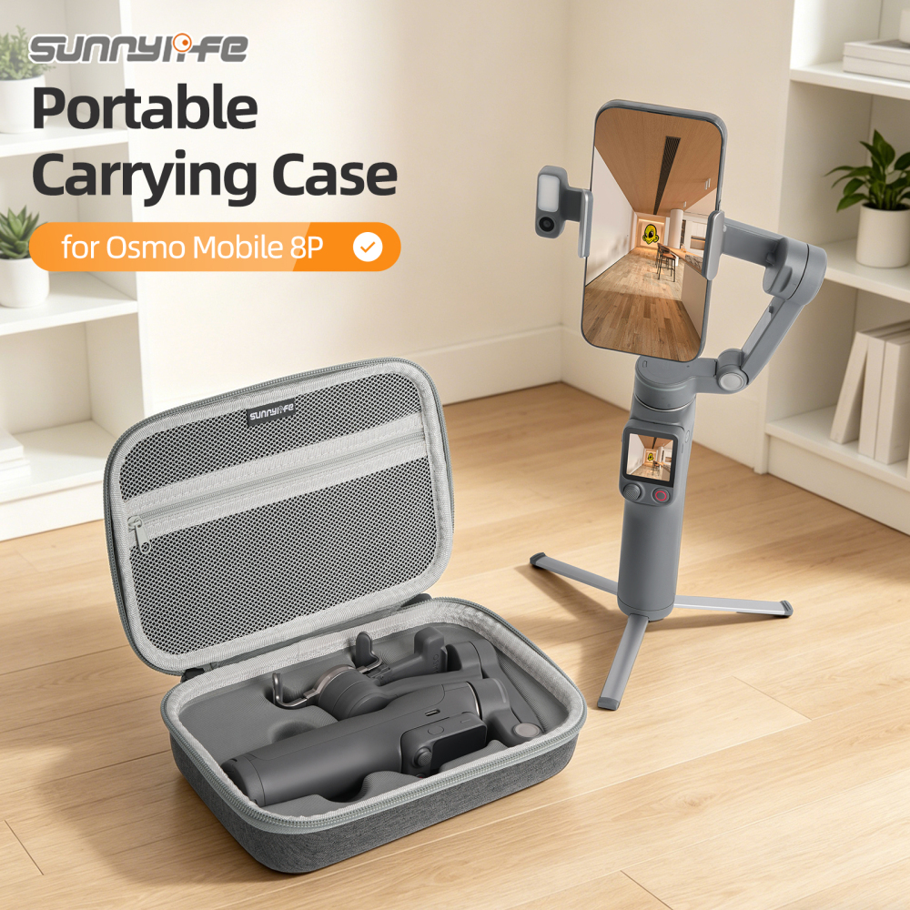 Sunnylife Portable Carrying Case Mini Bag Handbag Accessories for Osmo Mobile 8P