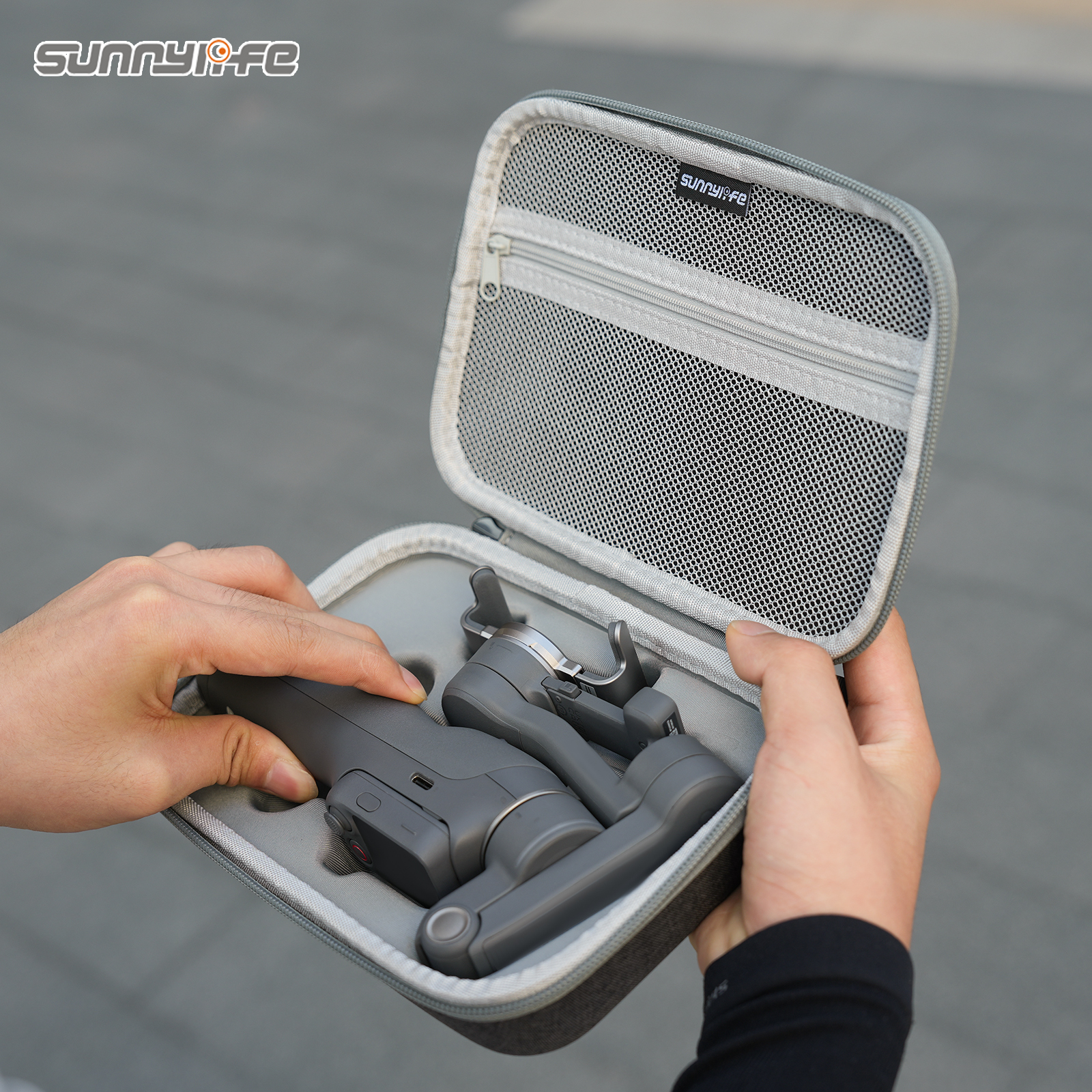 Sunnylife Portable Carrying Case Mini Bag Handbag Accessories for Osmo Mobile 8P