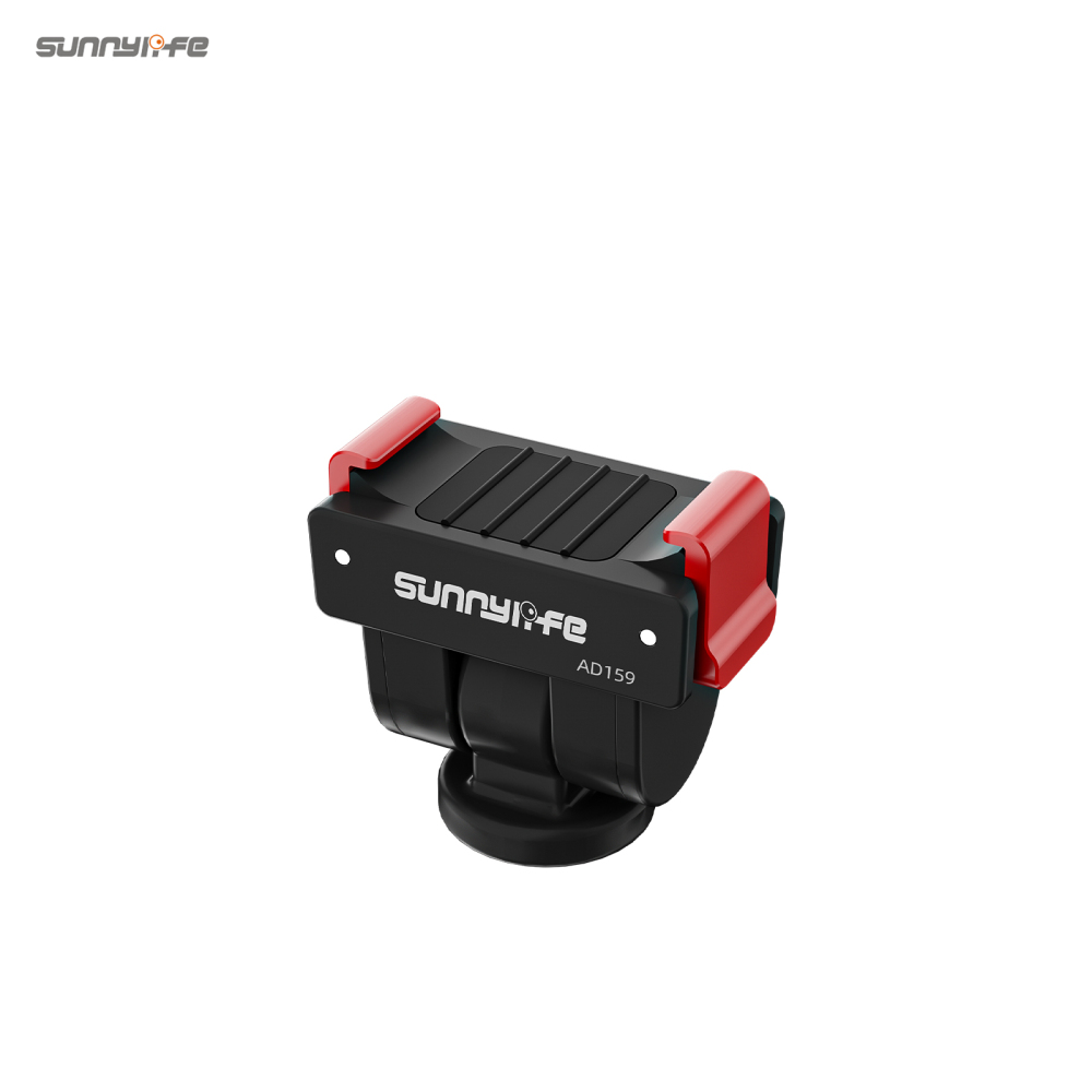 Sunnylife Quick Release Adapter Mount 1/4” Interface 180 Degree Tilt Selfie Stick Adapter Stand for Osmo Pocket 4/3