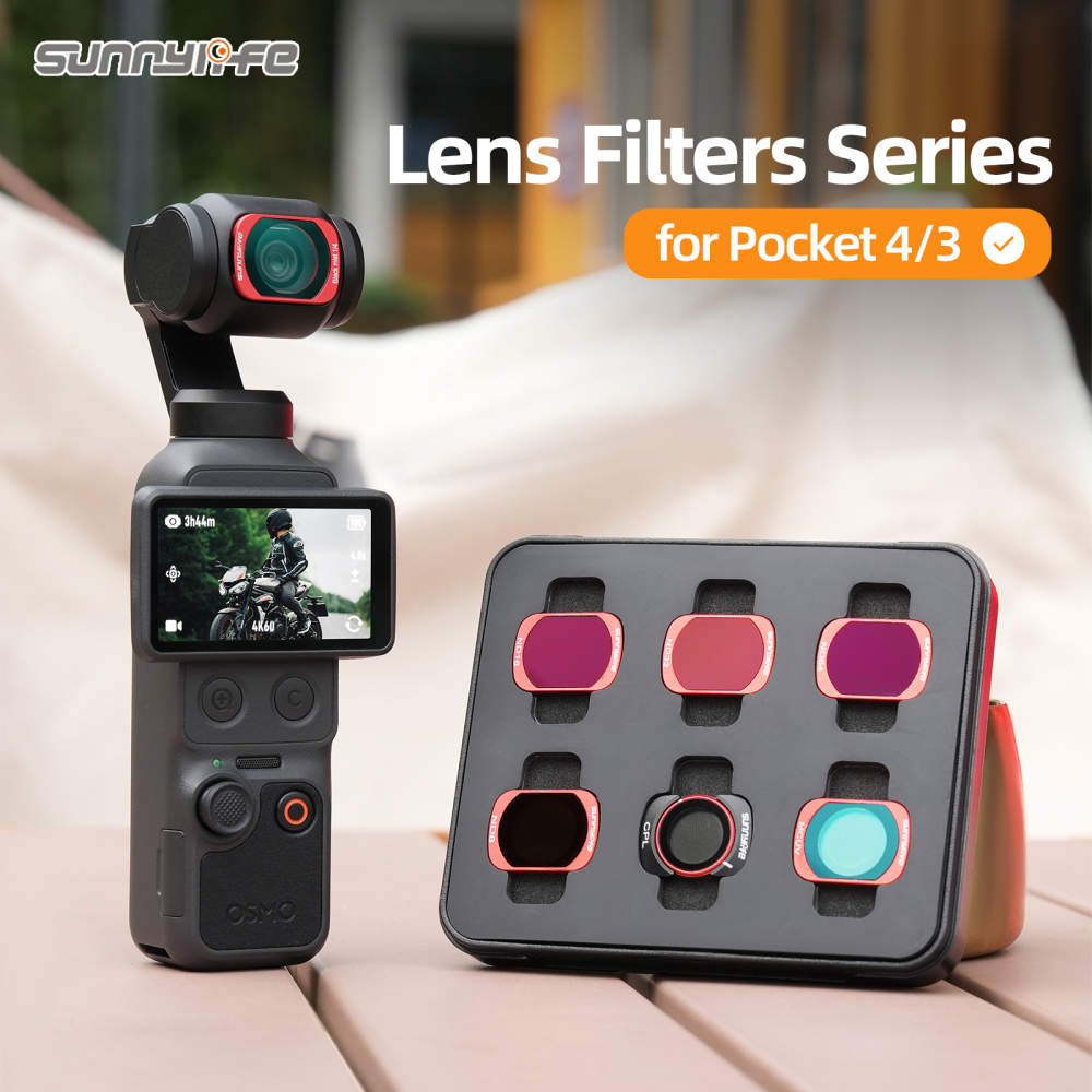 Sunnylife Magnetic Lens Filters Adjustable CPL 1/4 BLACK MIST & VND2-32 Filters Metal ND MCUV Accessories for OSMO POCKET 4/3