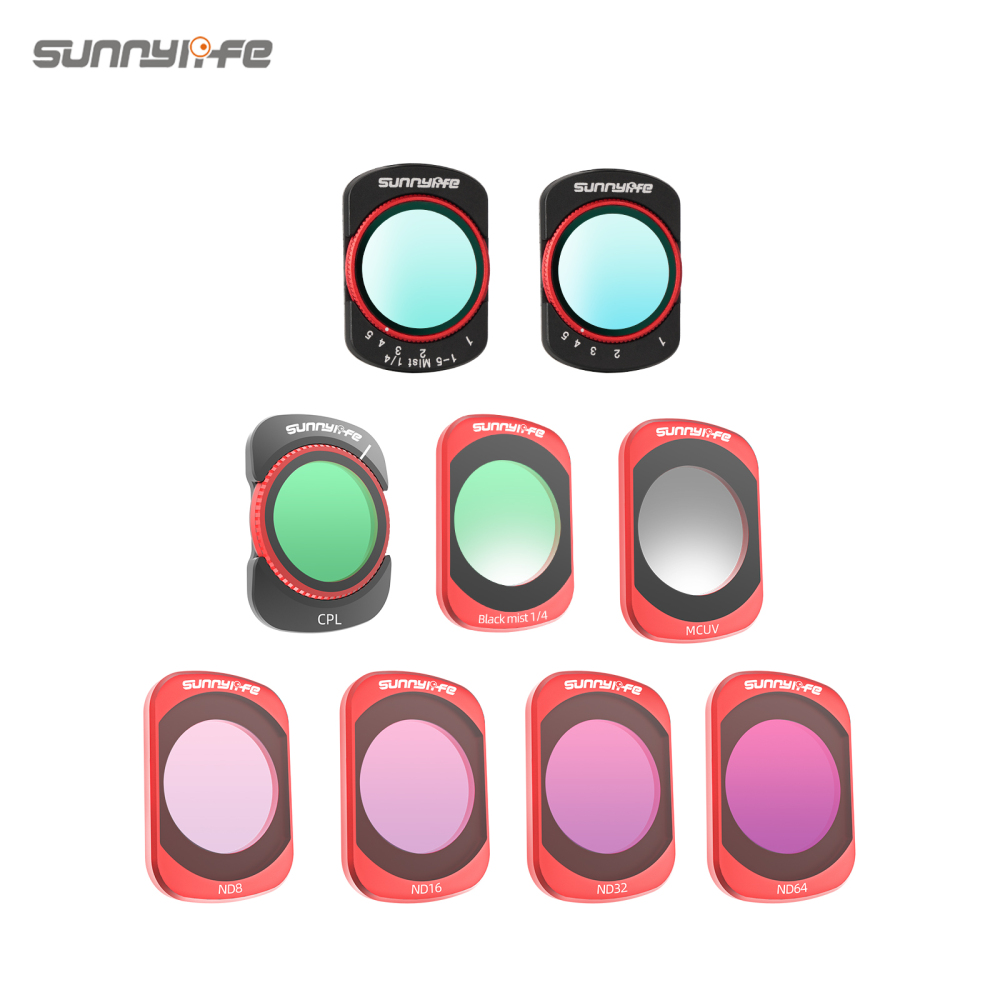 Sunnylife Magnetic Lens Filters Adjustable CPL 1/4 BLACK MIST & VND2-32 Filters Metal ND MCUV Accessories for OSMO POCKET 4/3