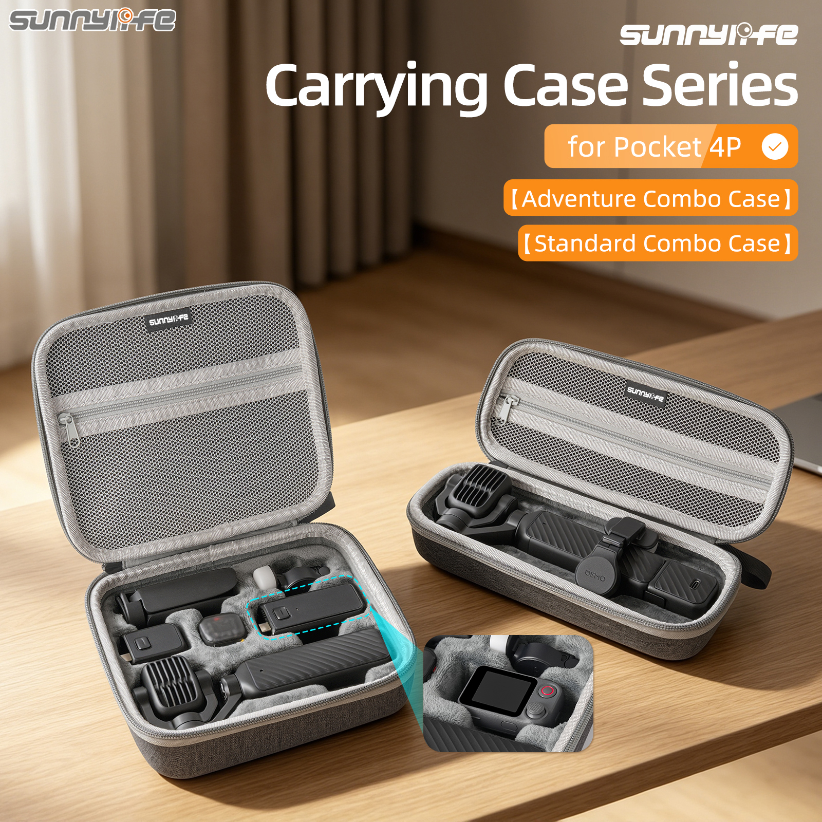 Sunnylife Mini Carrying Case Handbag Portable Travel Case Protective Organizer Standard Combo Bags Accessories for Pocket 4P
