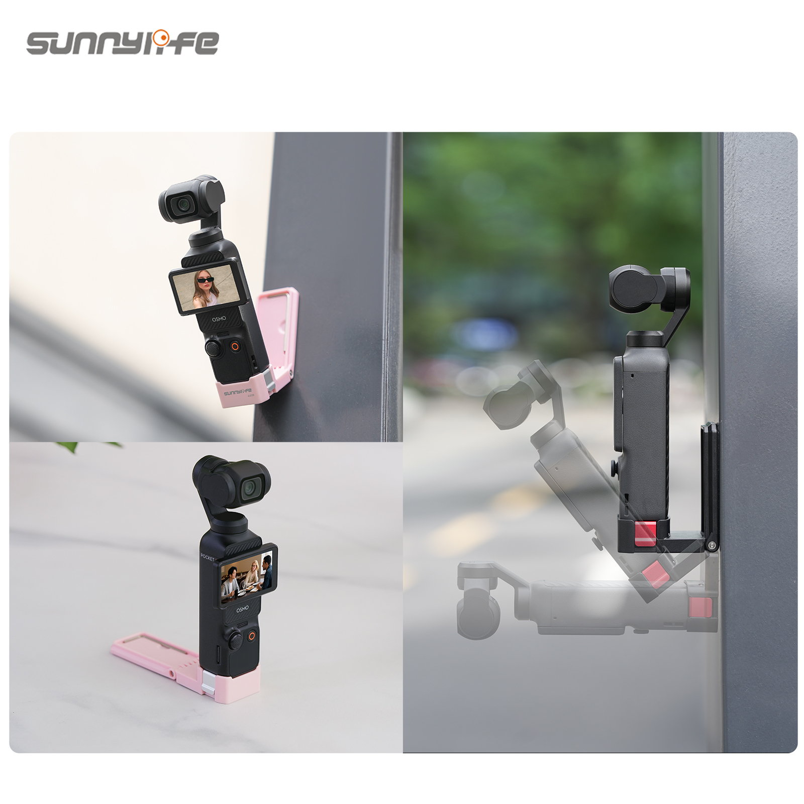 Sunnylife Quick-Release Magnetic Mount Tabletop Base Bracket Angles Adjustable Accessories for Osmo Pocket 4P/4/3