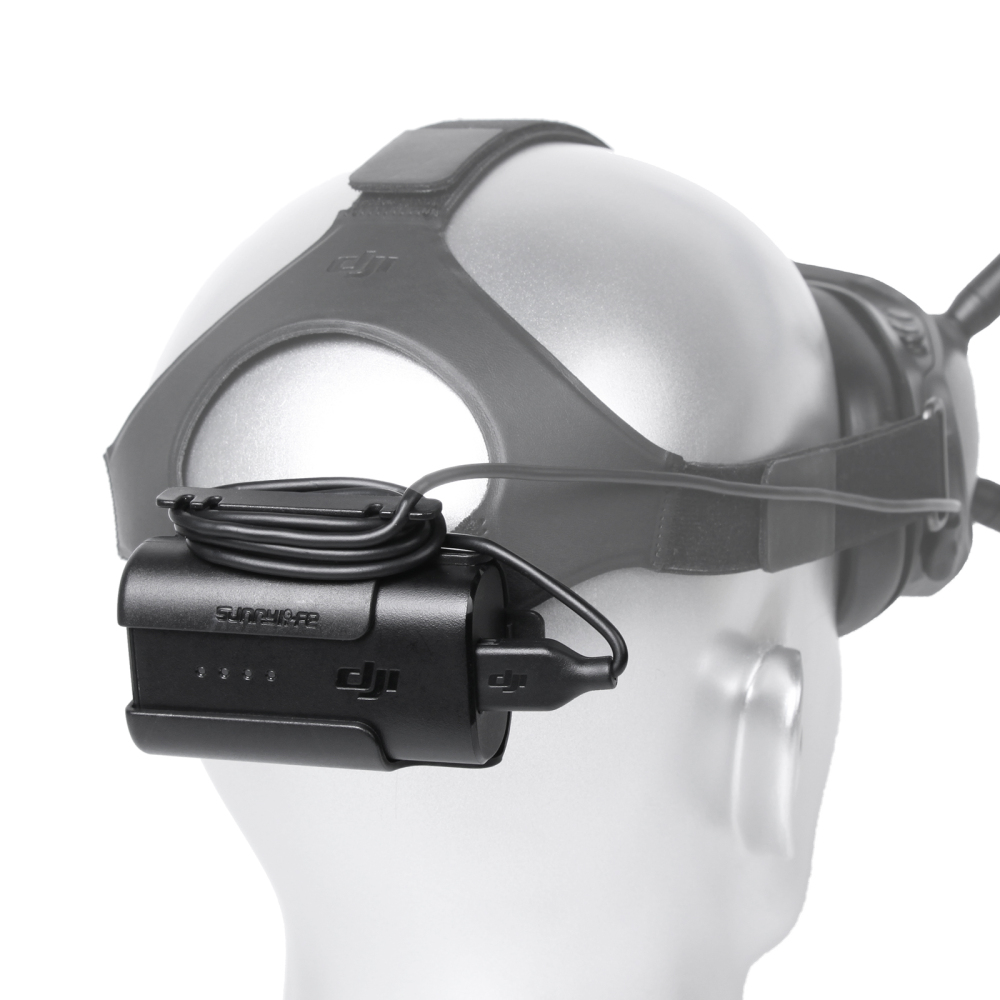 Sunnylife Battery Clip Cable Management Winder Protective Case Headband Back Holder Accessories for DJI FPV Goggles V2