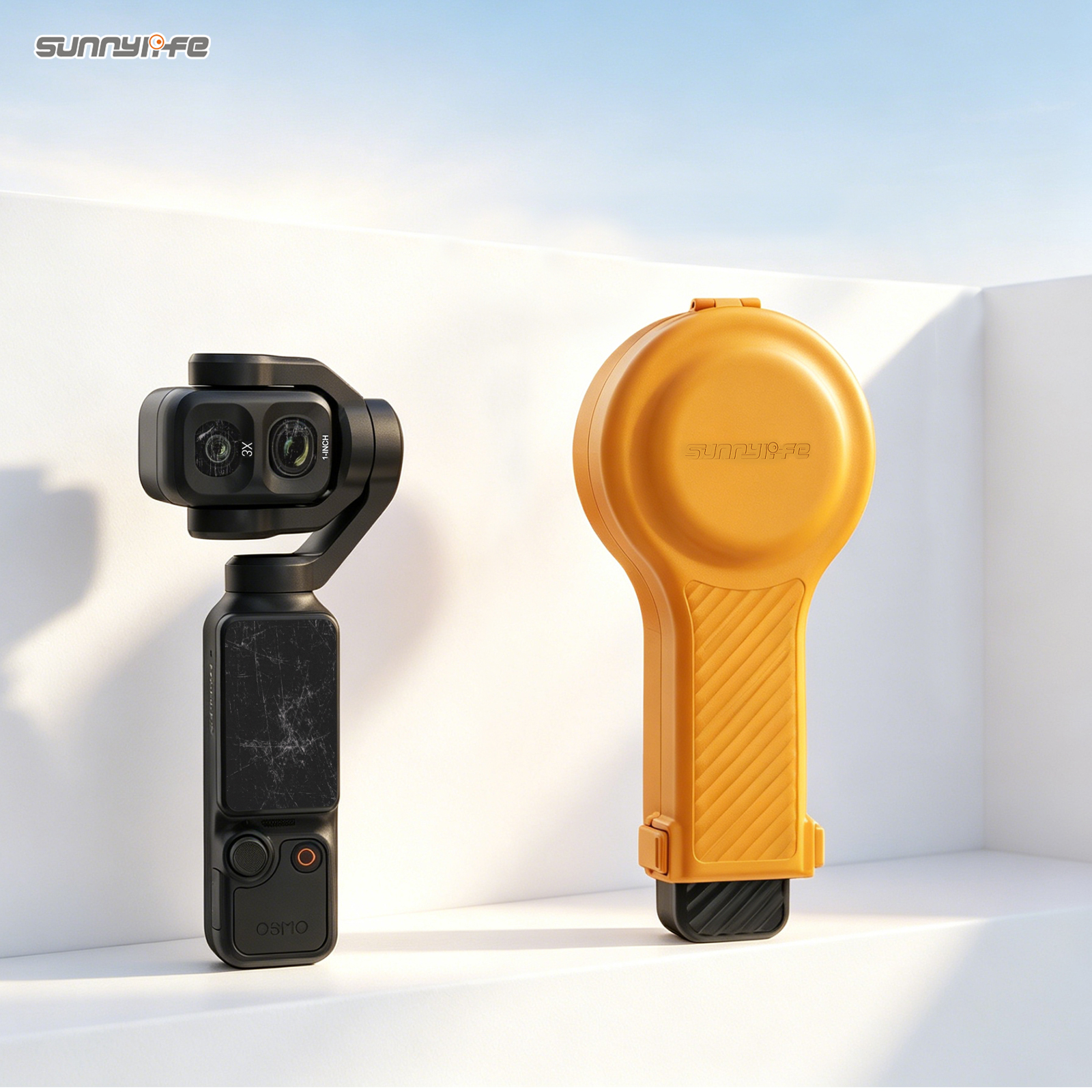 Sunnylife Protective Case Gimbal Camera Protector with Lanyard Shock-proof Protective Cover Storage Box Accessories for Osmo Pocket 4P