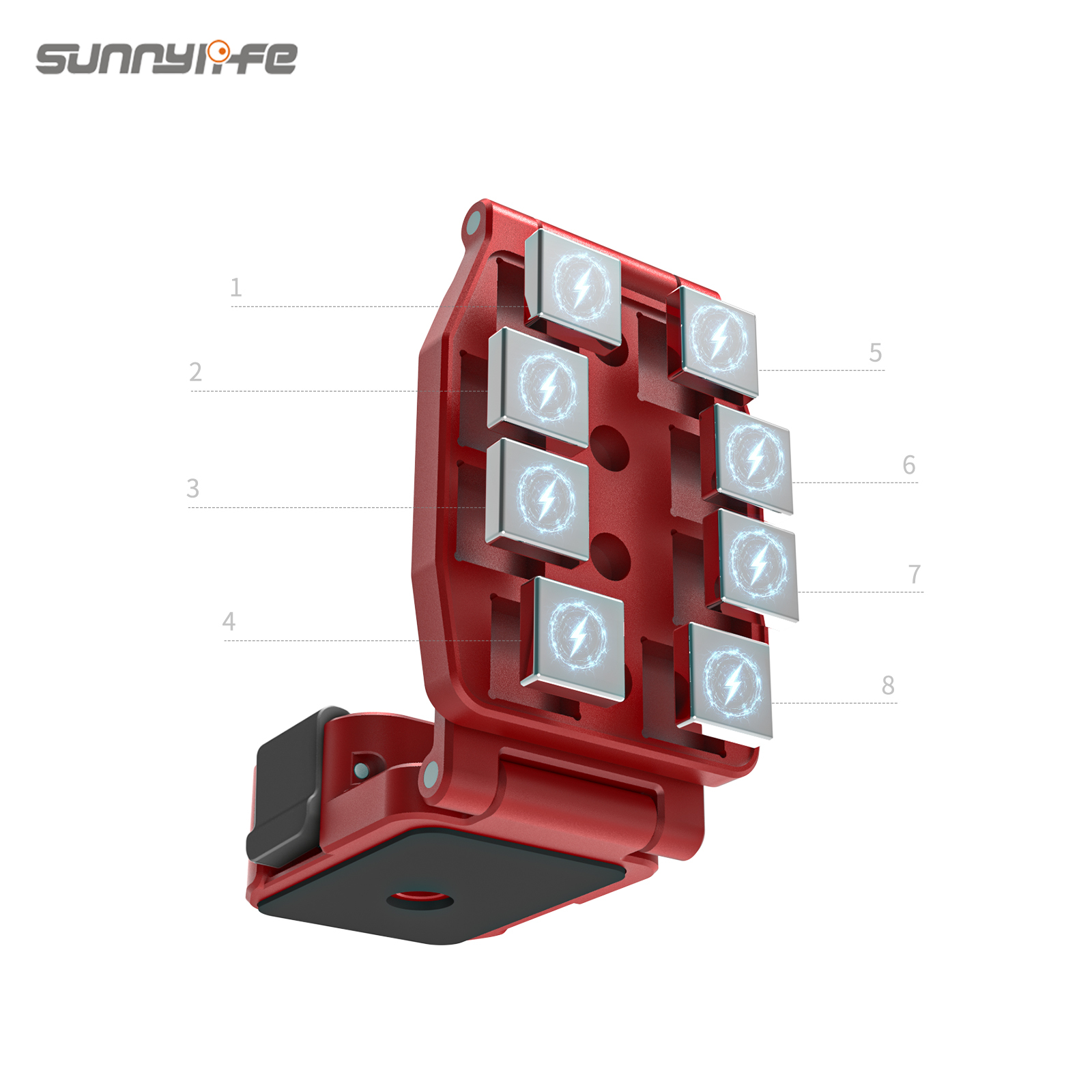 Sunnylife Metal Quick-Release Magnetic Mount Tabletop Base Bracket Angles Adjustable Accessories for Osmo Pocket 4P/4/3