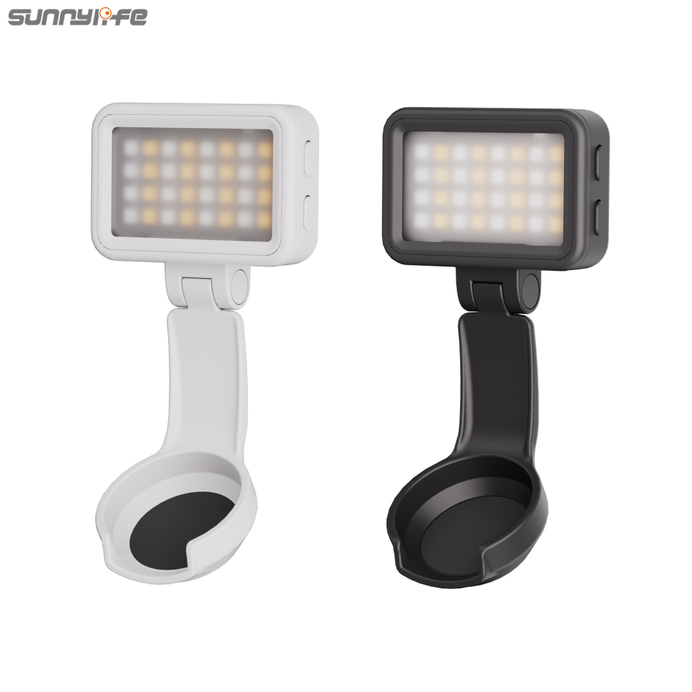 Sunnylife Magnetic LED Video Light Adjustable Fill Light Tri-Color Dimmable Portable Fill Lamp Photography for Osmo Pocket 4