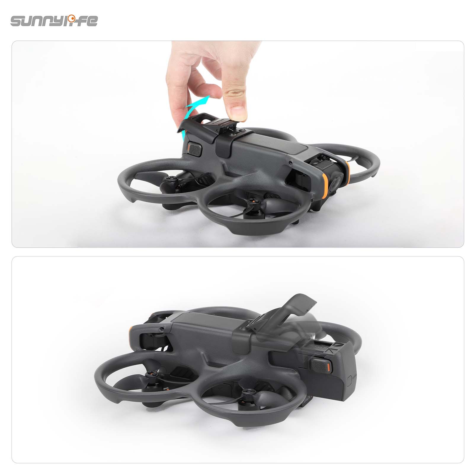 Sunnylife Battery Anti-release Buckle Clip Lock-up Anti-falling Battery Safety Lock Buckle Guard for Avata 2