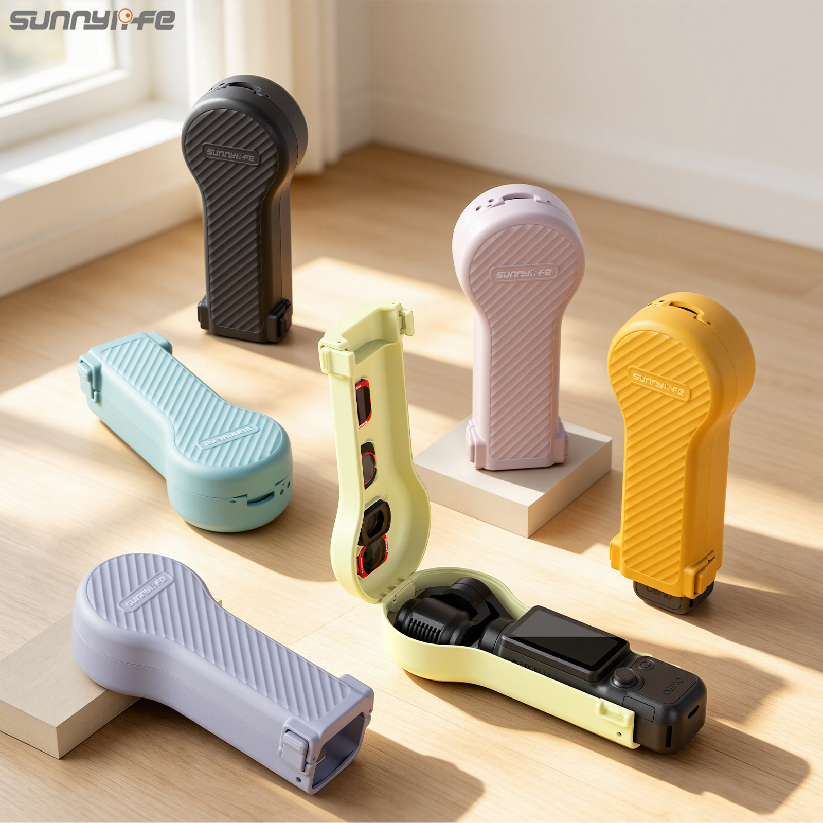 Sunnylife Bulb-Shaped Protective Case with Filter Box Shock-proof Protective Cover Accessories for Osmo Pocket 4/3