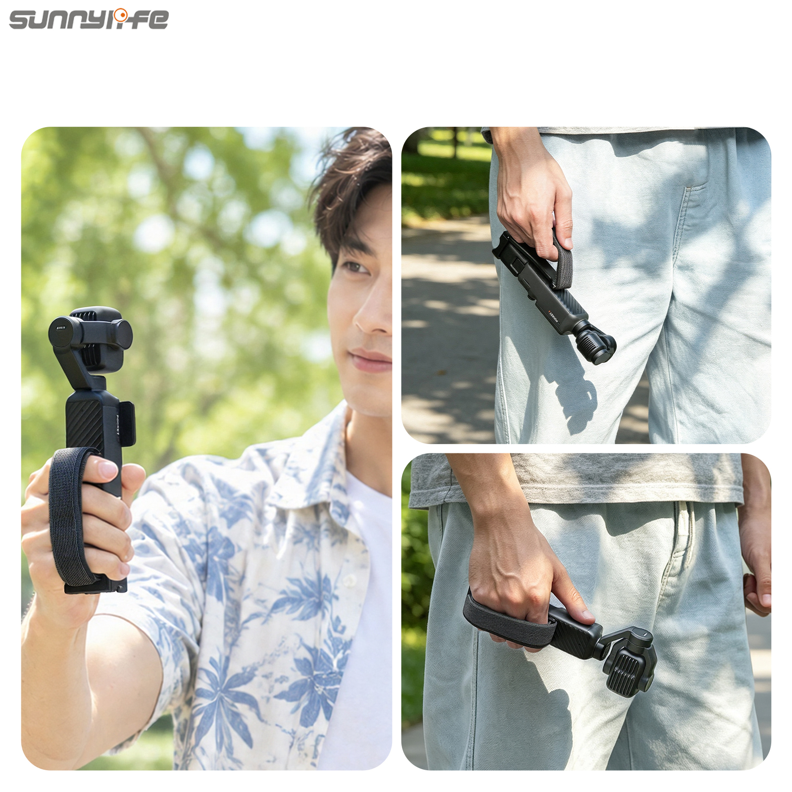Sunnylife Portable Hand Band Metal Extension Handle Mount Expansion Frame Accessories for Osmo Pocket 4P/4/3