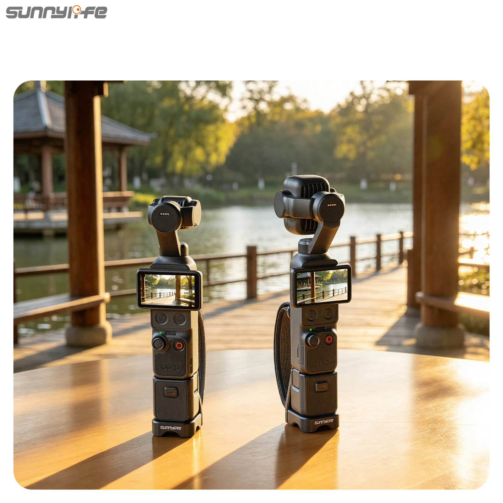 Sunnylife Portable Hand Band Metal Extension Handle Mount Expansion Frame Accessories for Osmo Pocket 4P/4/3
