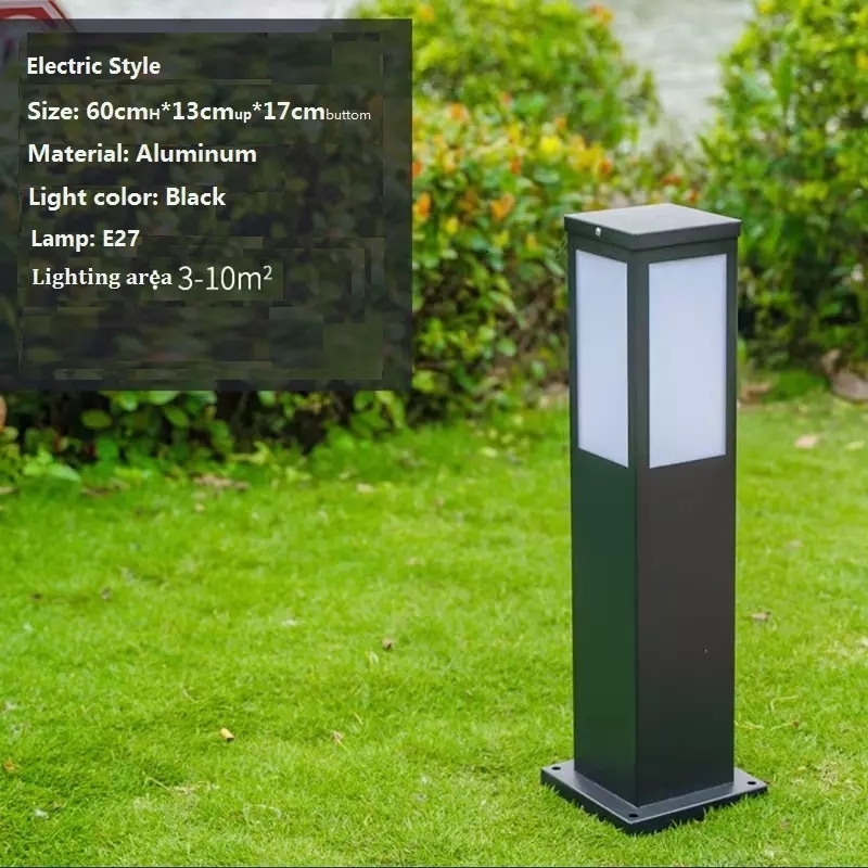 Factory Price Solar Bollard Light Modern Garden Landscape Lighting Outdoor Garden Solar Lawn Lights
