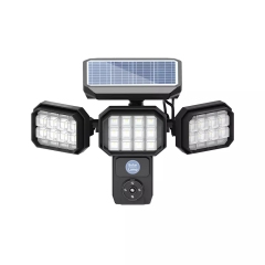 luxury Solar wall lamp single three heads indoor LED lamps for night street use