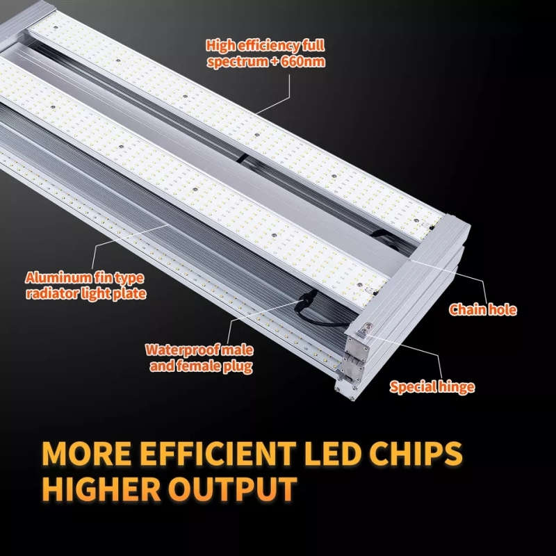Professional Manufacturer Tri-fold Series AC 100-240V 640w led plant light WIN-3RG90113640T-DNI