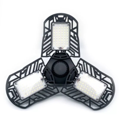 Wholesale price indoor modern Three panels LED Deformable high-bay garage lamps high bay light led