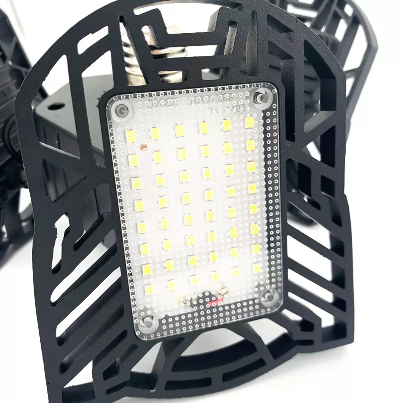 Wholesale price indoor modern Three panels LED Deformable high-bay garage lamps high bay light led