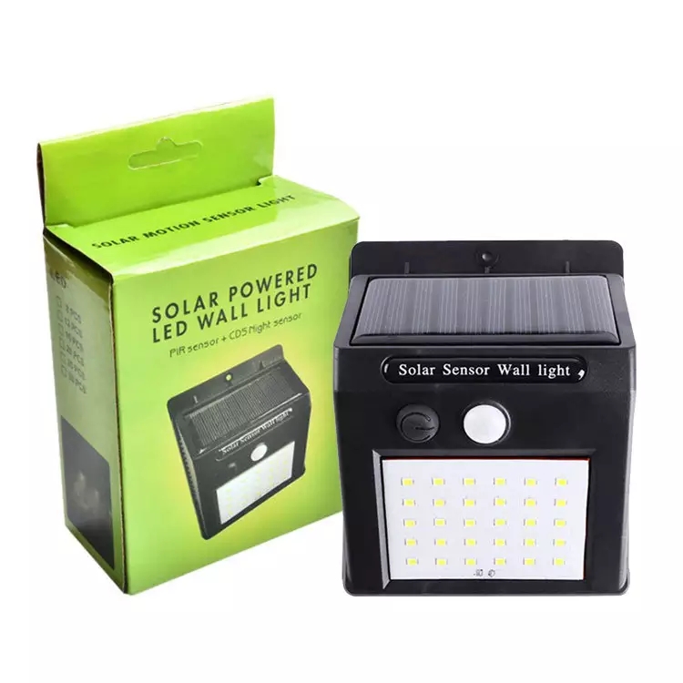 Amazon Top Seller 100 Led Motion Sensor Outdoor Solar Wall Lamp IP65 Waterproof Wall Light for Garden