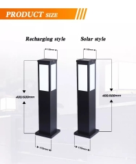 Factory Price Solar Bollard Light Modern Garden Landscape Lighting Outdoor Garden Solar Lawn Lights