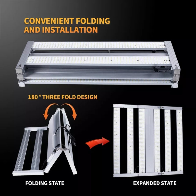 Professional Manufacturer Tri-fold Series AC 100-240V 640w led plant light WIN-3RG90113640T-DNI