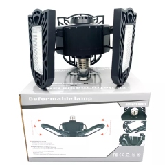 Wholesale price indoor modern Three panels LED Deformable high-bay garage lamps high bay light led