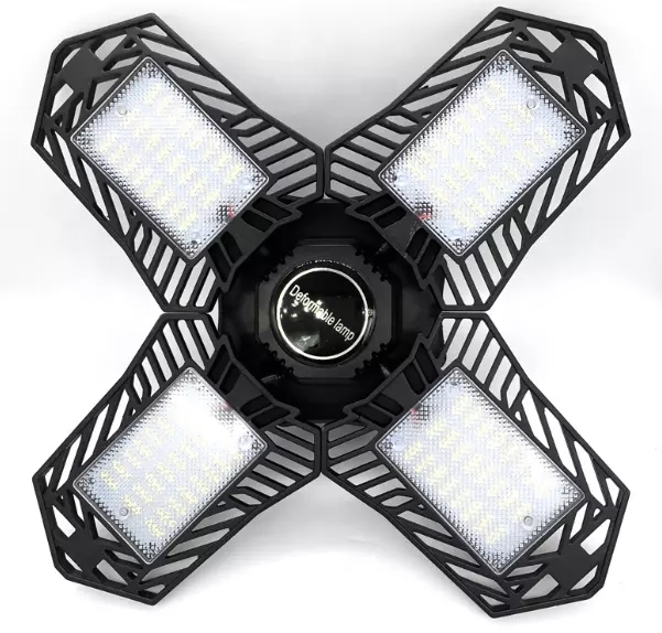 ABS And aluminium main material Deformable garage led lamp ceiling light lamps
