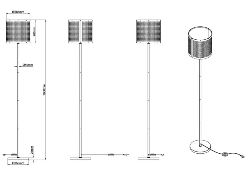 led floor light modern conner standing CL-FW14-TUYA
