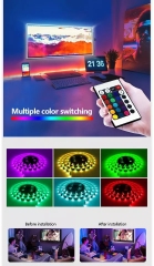 USB IP65 Music Luces LED 5050 Rgb Led Light Strip Set TV Backlight Led Stripe Lightstrip Smart Strip Lights