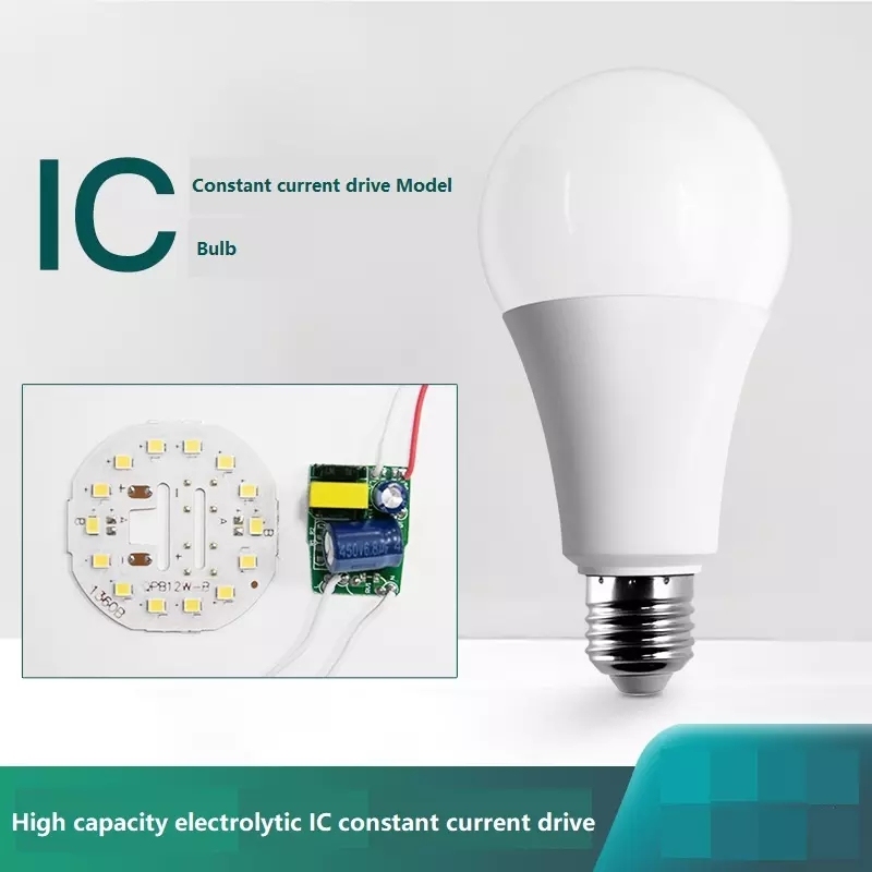 Popular Plastic Acrylic Wrapped Aluminum shell e27 Led Light Bulb for home energy saving