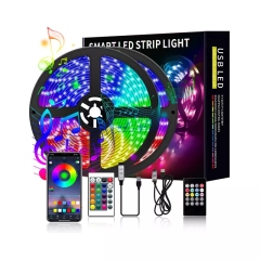 USB IP65 Music Luces LED 5050 Rgb Led Light Strip Set TV Backlight Led Stripe Lightstrip Smart Strip Lights