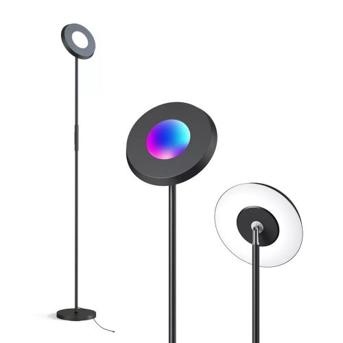 New Arrival Round Head LED Corner Atmosphere RGB Modern Floor Stand Lamp Light SC-LDD-D250-AW-T018-RERGB