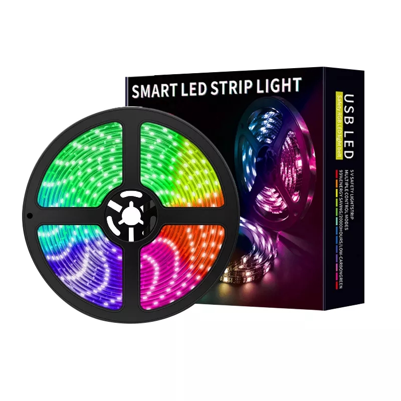 USB IP65 Music Luces LED 5050 Rgb Led Light Strip Set TV Backlight Led Stripe Lightstrip Smart Strip Lights