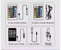 USB IP65 Music Luces LED 5050 Rgb Led Light Strip Set TV Backlight Led Stripe Lightstrip Smart Strip Lights