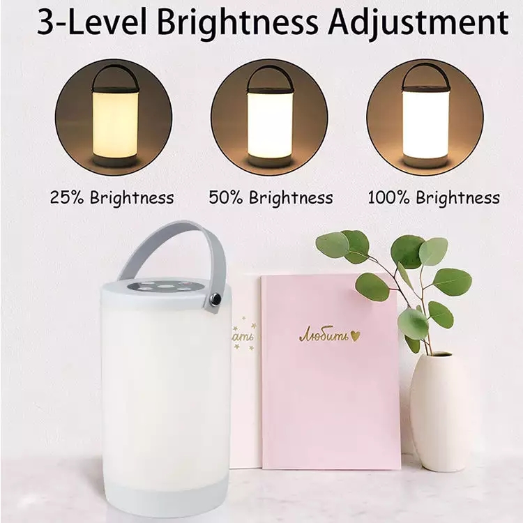 Portable RGB Touch LED Night Light Table Lamp Colorful USB Rechargeable Atmosphere Light for Kids Gift Ideas
