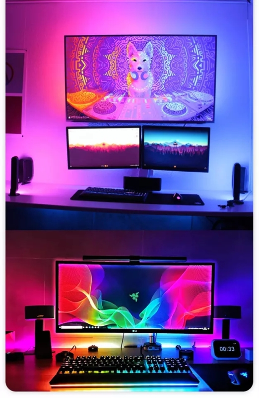 USB IP65 Music Luces LED 5050 Rgb Led Light Strip Set TV Backlight Led Stripe Lightstrip Smart Strip Lights