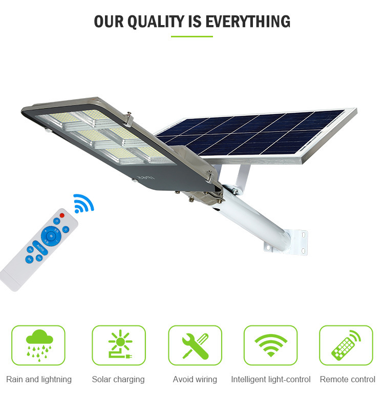 Energy Saving Ip65 Solar Lights Outdoor Street 50W 100W 200W 300W 400W Integrated Led Solar Street Lamp